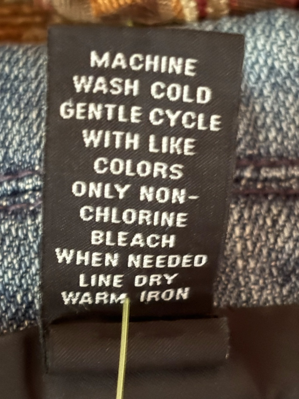 INC International Concepts Denim Jacket Brass Button Stretch Jean Jacket Size M - Picture 16 of 16